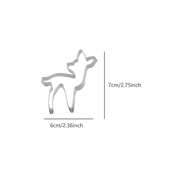 ZDYWYZJ Deer Shaped Cookie Cutter