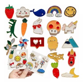 TECNOLOGÍA INFINITA Prendedores Y Broches Metalicos Pines Kawaii Para Ropa,gorra