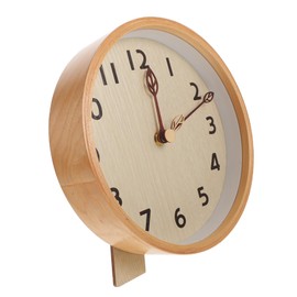 Ipetboom 1Set Decorative Desktop Clock Simple Style Silent Clock Elegant Wooden Table Clock for Home Office Creative Design for Bedroom Living Room Decor Low Noise