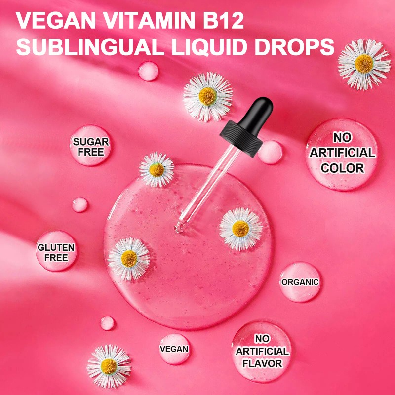 Extra Strength Vitamin B12 Liquid Vit B 12 Drops Energy
