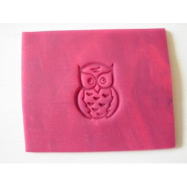 Cute Owl Stamp on round base