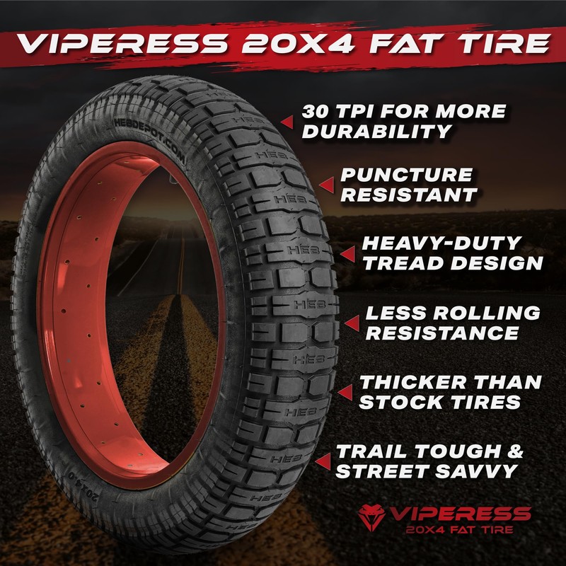 Viperess 20x4 Fat Tire & 1 Tube