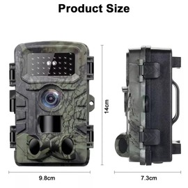 4K 32MP Trail Camera, Game Camera with Night Vision, 0.2s Trigger Time Motion Activated, IP66 Hunting Camera with 34pcs No Glow Infrared LED 2''LCD for Wildlife Monitoring