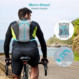 COSCOOA Running Hydration Backpack Lightweight ,Running Vest for Women,Hiking Backpack with 1.5L Water Bladder Bag Men Adjustable Daypack for Cycling, Hunting, Marathoner Running Race