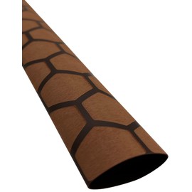 Accering Honeycomb Pattern Heat Shrink Tubing Insulation for Fishing Rod Grip Wrap and Kitchen Supplies (φ30mm, L5.25 ft, Brown)