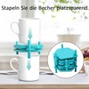 FEADBYT Coffee Cup Organiser, 6 Pieces Cup Organiser, Stackable Cup