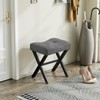 Memobarco Vanity Stool, 18 Inch Saddle Seat Makeup Stool with