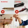 6 Pcs Anti-Lost Leather Pen Holder with Clips, Portable Lanyard