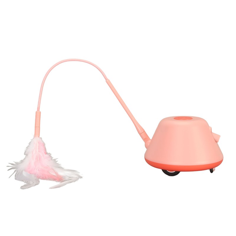 Electric Cat Feather Toy USB Charging Automatic Rotating Interactive Cat
