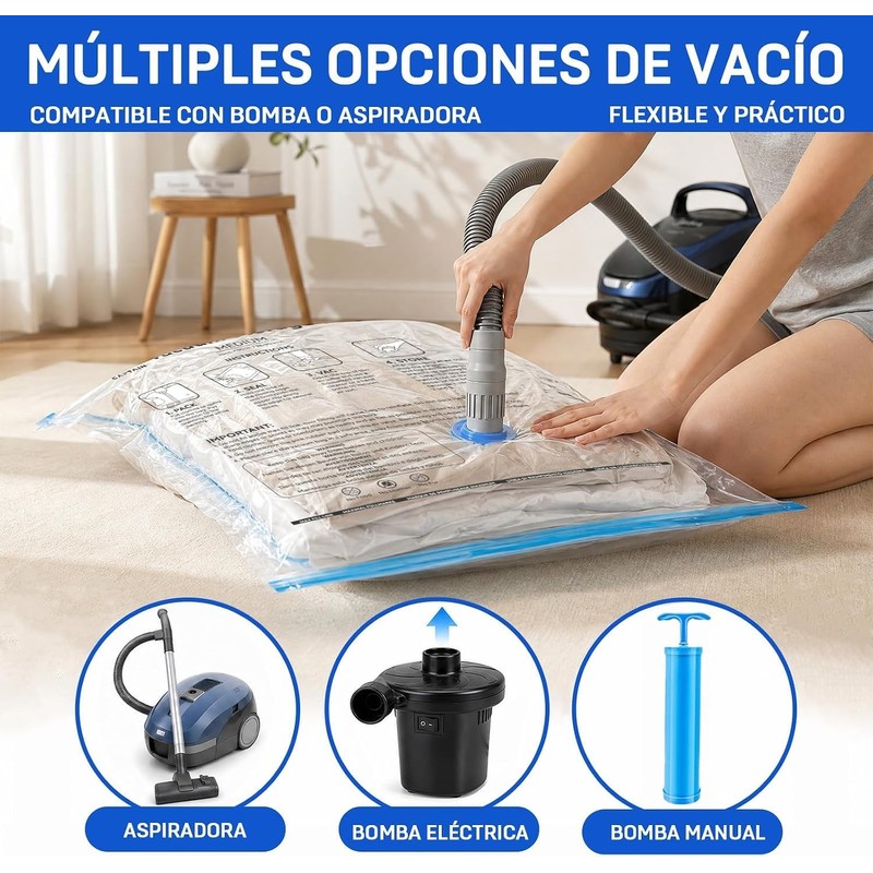 TOCOZOC 12 Piezas Bolsas de Almacenamiento al Vacío,Bolsas de Vacio