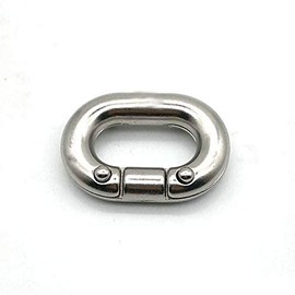 JY-MARINE Security Chain Connecting Link 316 Stainless Steel Heavy Duty C-Link Split Connecting Boat Anchor Chain Link,Marine Grade (5/8",1 Pack)