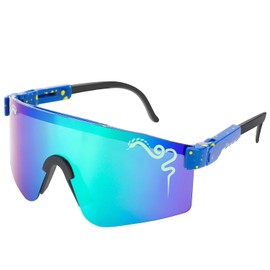 Douide Cycling Glasses for Youth Women & Men, Baseball Sunglasses UV400 Lens - Ideal for Hiking, Running, Fishing, Skiing