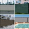 SunnyRoyal 4' x 26' Grey Privacy Fence Screen Heavy Duty