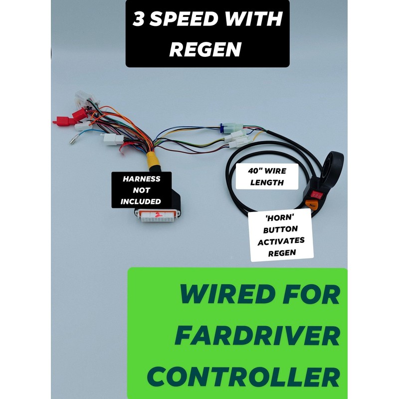 3 Speed with Button for Boost or Regen for Fardriver