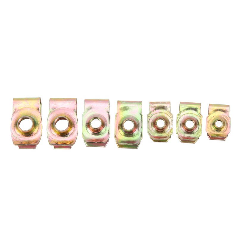 60Pcs U Nut Clip Kit Strong Rust Resistance High Elasticity