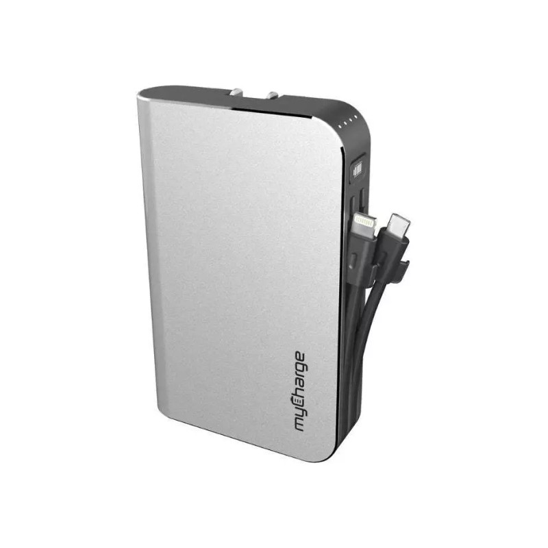 MyCharge AMP PRONG Plus 20W PD USB-C Portable Charger Built-In