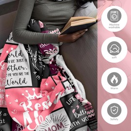 EUBSWA Birthday Gift for Women 150 x 130 cm, Gift Birthday Happy Birthday Decoration Blanket for Mum, Girls, Girlfriend, Sister, Girlfriend