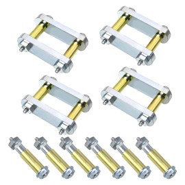 Sporacingrts Heavy Duty Shackle Upgrade Kit Compatible with CRE3000 Stock and Equaflex Trailer Shackle kit 3.125” Shackles Tandem Axle Replaces UO12-021 (Silver) Bolt