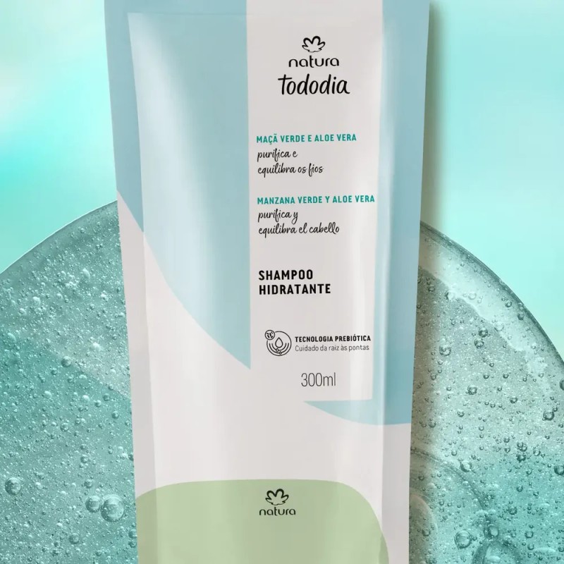Recarga de Champú Hidratante Manzana Verde y Aloe Vera Natura
