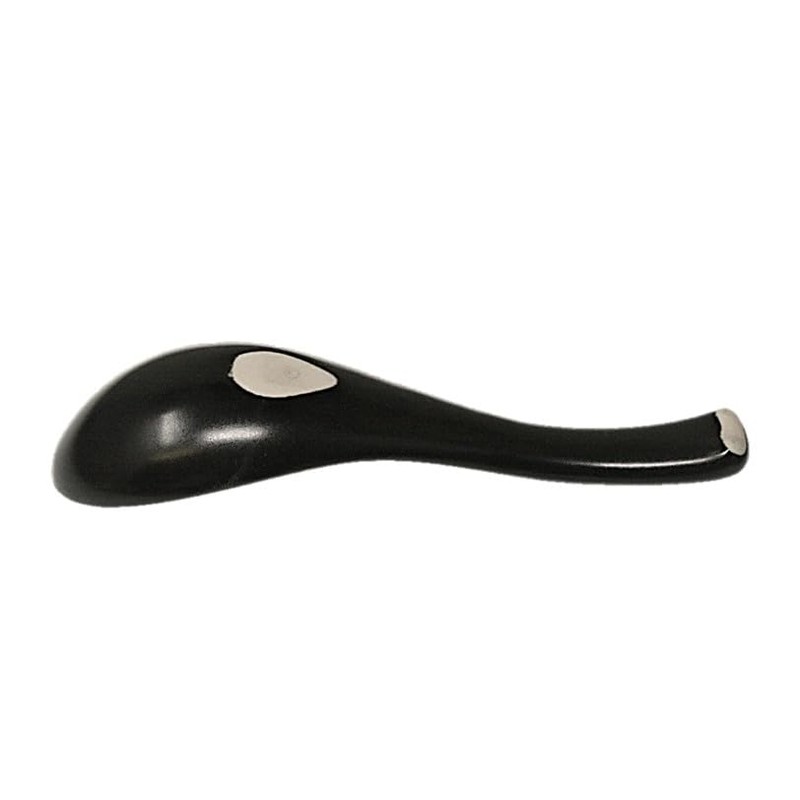 Matte Black Spoon Astragalus Lotus Flower Set of 5 Commercial