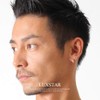 LUXSTAR Earrings, Hoop Ring, Simple, Men's, Women's, Stainless Steel, Hypoallergenic,