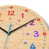 Cander Berlin MNU 7930 A Children's Wall Clock Wood Silent