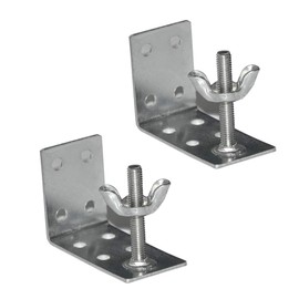 Roman Shade L Bracket and wingnut 2Pack for Roman (or Other) Shades/Ceiling or Wall Mount