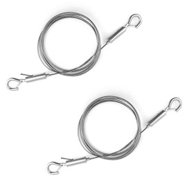 Pack of 2 Adjustable Picture Hanging Wire with Hooks, 3 m x 1.5 mm, Robust Hanging Wire Picture Set, Stainless Steel Photo Frame, Wire for Hanging Pictures for up to 24 kg