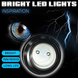 CHUSYYRAY 4x LED Blue Grille Light Universal Kit For 2008-2009 Ford Taurus