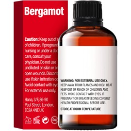 H’ana Bergamot Essential Oil for Diffuser - 100% Pure Therapeutic Grade Bergamot Essential Oil Organic - Bergamot Oil for Hair Growth, Shampoo, Skin & Aromatherapy (1 fl oz)