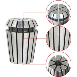 raseparter 15Pcs ER25 Collet Set Collet Set Gripping Range 2 to 16MM