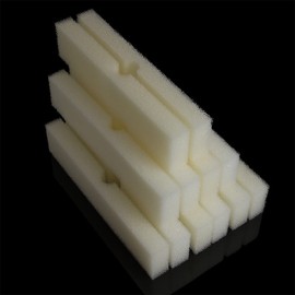 THREELIN Replacement White Foam Filter Pads Fits Fluval FX4 / FX5 / FX6 (Pack of 12)