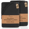 NatureMark 2 Pack Microfibre Fitted Sheet, Double Pack in Many