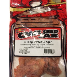 Crack Seed Jar Li Hing Sweet Ginger 3 oz