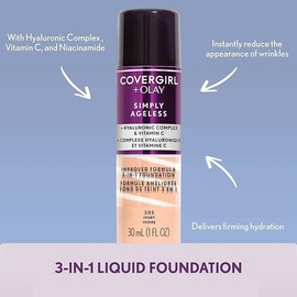 Covergirl & Olay Simply Ageless 3-In-1 Liquid Foundation, Matte Finish