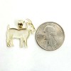 UNBRANDED New 10k yellow Gold Goat Pendant charm diamond cut