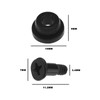 Create idea 12PCS 3.5 Inches Hard Drive Screw with Rubber