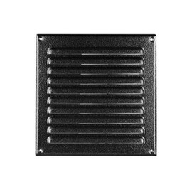 Metal Antique Silver Air Vent Grille 250mm x 250mm with Fly Screen/Mesh/Net Ventilation Cover MTA8ANSR
