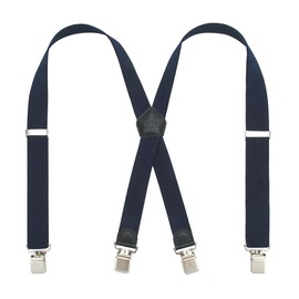 KANGDAI Mens Braces with Very Strong Metal Clips X Style Wide 3.5 cm One Size Heavy Duty Adjustable Suspenders Trouser Braces Salopette Braces with Upgrade Protection Clip