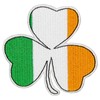 EmbTao Irish Clover Ireland Flag Color Embroidered Patch Lucky Shamrock