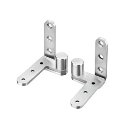 1 Pair Pivot Door Hinges, Stainless Steel Rotation Page Hidden Heavy Duty Pivot Hinge Doors for Wooden Door, Cabinet