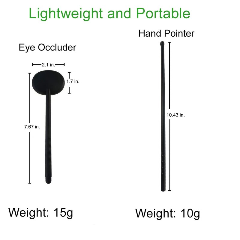 Handheld Eye Occluder with Hand Pointer for Vision Test, Portable