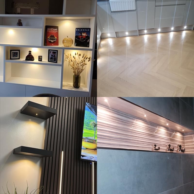 HHTUN 902 120°LED mini Spotlight,DC12V 1W,80Ra,75lm,Small Size,Embedded Installation,Suitable for Cabinet