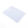 FARBERWARE Reversible Plastic Cutting Board, 8x10 Inch, White, Dishwasher Safe,