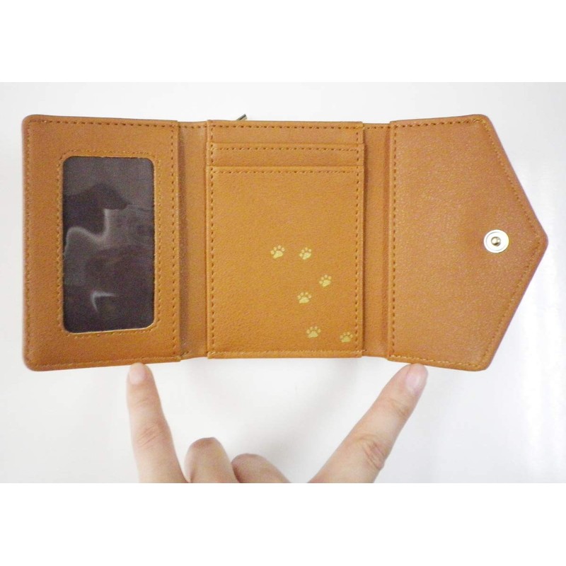 サニーサイド 伸び猫レター折財布 ワイン 10×4×8.5cm