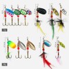 KINGFOREST 12pcs Fishing Lures Spinnerbait for Bass Trout Salmon Walleye