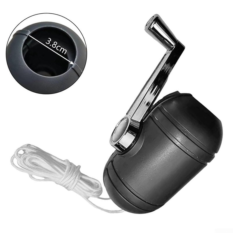 Outdoor Patio Umbrella Tilt Mechanism Crank with Rope Replacement Part