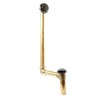 Westbrass 7931817-DC-05 18" Tip-Toe Drain Trim with 2-Hole Overflow Faceplate