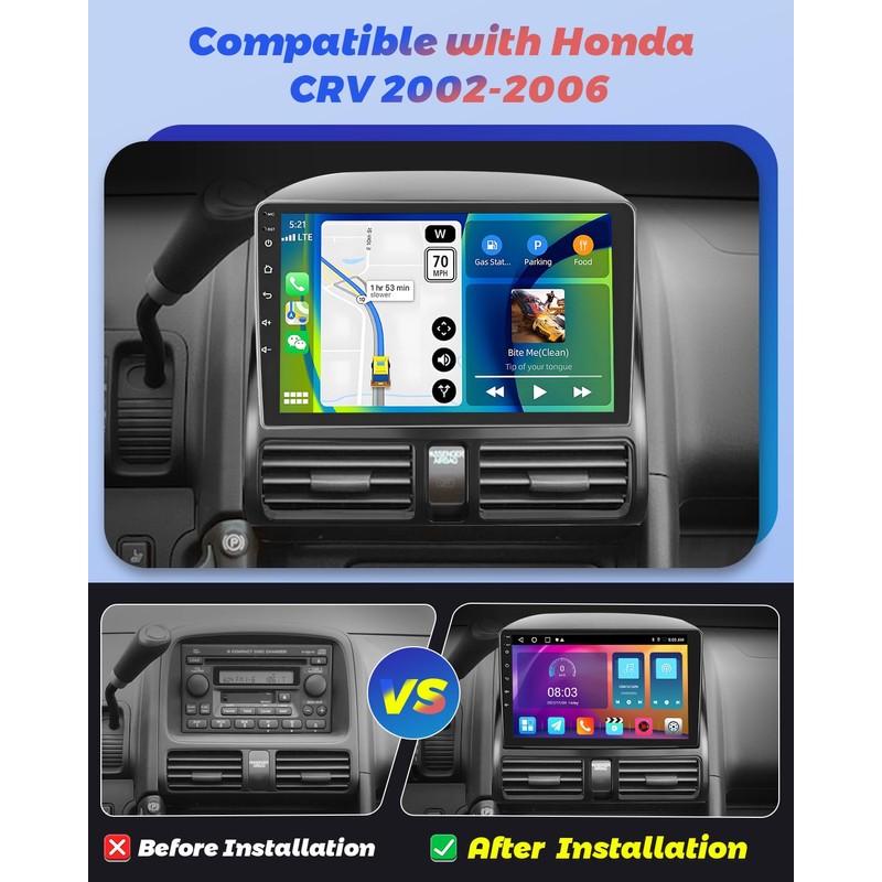 2+64G Hikity for Honda CRV 2002-2006 Android Car Stereo, 9