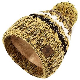 Morefaz MFAZ Ltd Beanie-Mütze, London, Wolle, gestrickt, nordisch, mit Bommel, für Herren und Damen, Winter, warm, Ski, Snowboard, Lolly 97, Einheitsgröße